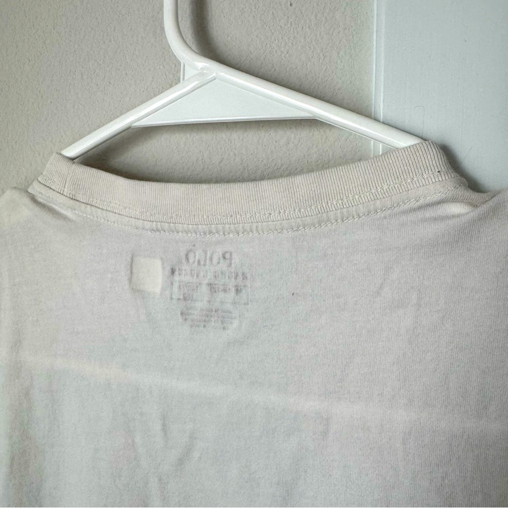 Polo Ralph Lauren White Kids’ T-shirt Size Medium Bear Skiing Winter Holiday - Picture 10 of 11